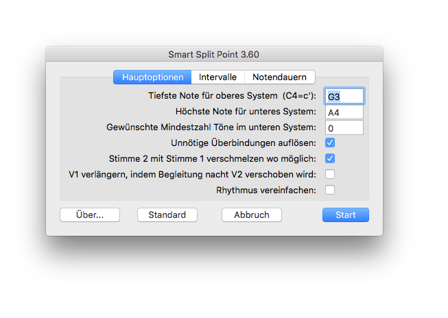 Dialogbox Smart Split Point